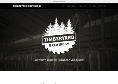 Timberyard Brewing Co – WordPress Design